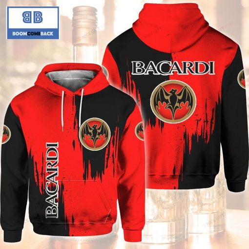 Bacardi Black And Red 3D Hoodie