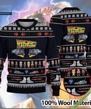 Back To The Future Christmas 3D Ugly Sweater