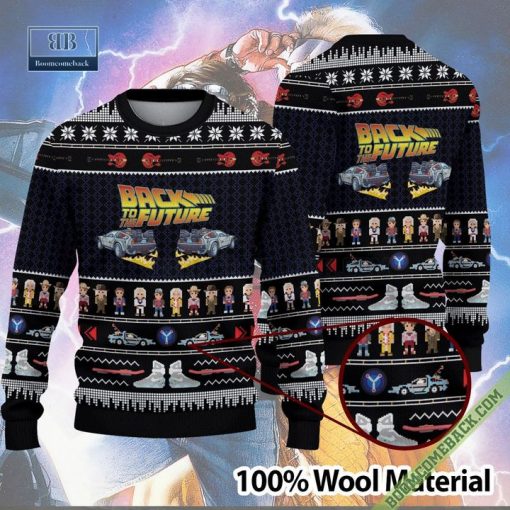 Back To The Future Christmas 3D Ugly Sweater