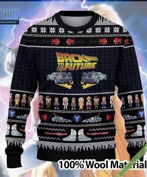 Back To The Future Christmas 3D Ugly Sweater