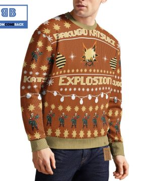 Bakugo Katsuki My Hero Academia Anime Christmas Custom Knitted 3D Sweater