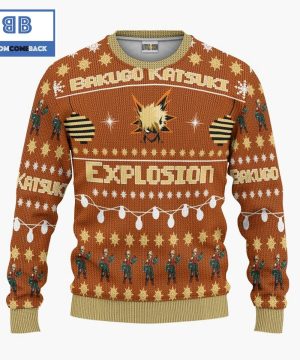 bakugo katsuki my hero academia anime christmas custom knitted 3d sweater 4 iikQl