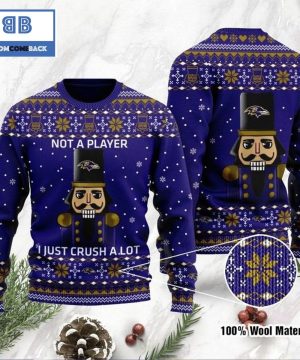 Baltimore Ravens Not A Player I Just Crush Alot Ugly Christmas Sweater