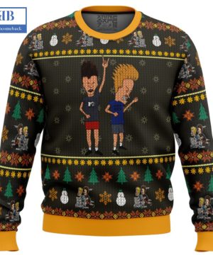 Beavis And Butt-Head Rock On Ugly Christmas Sweater