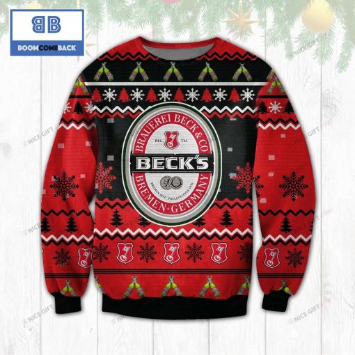 Beck’s Beer Christmas Ugly Sweater