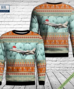 Belgian Air Force Dassault Falcon 7X Ugly Christmas Sweater