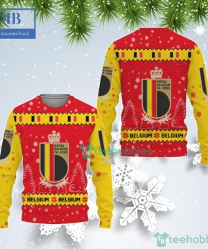 Belgium National Football Team World Cup 2022 Qatar Ugly Christmas Sweater