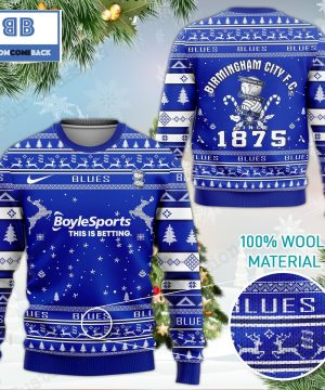 Birmingham City FC 3D Ugly Christmas Sweater