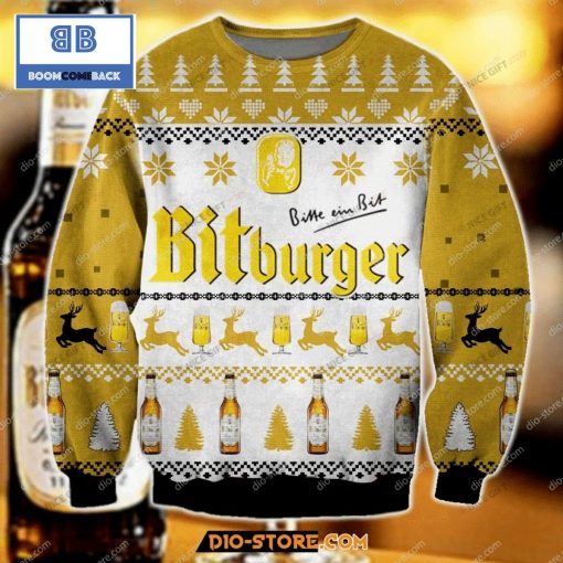 Bitburger Beer Christmas Ugly Sweater