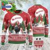 Black Angus Denim Bib Overalls Ugly Christmas Sweater