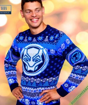 Black Panther Wakanda Forever 3D Ugly Christmas Sweater Gift For Adult And Kid