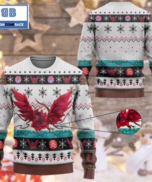 black rose dragon yu gi oh anime custom imitation knitted ugly christmas sweater 3 lYLfp