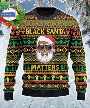 Black Santa Matters Ugly Christmas Sweater