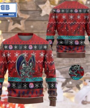 Black Skull Dragon Yu Gi Oh Anime Custom Imitation Knitted Christmas 3d Sweater