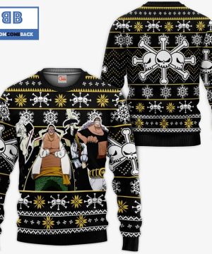 Blackbeard Pirates One Piece Anime Christmas 3D Sweater