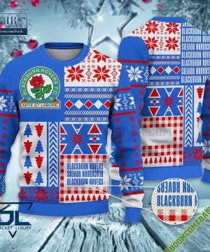 Blackburn Rovers Ugly Christmas Sweater, Christmas Jumper