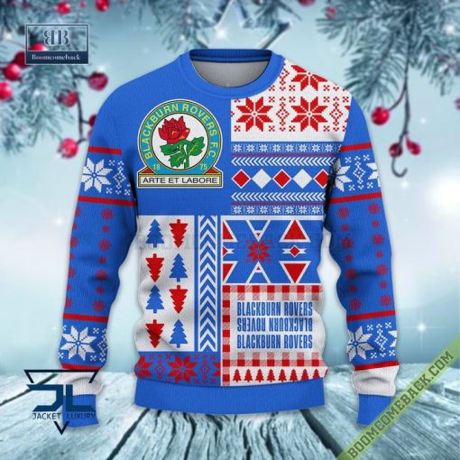 Blackburn Rovers Ugly Christmas Sweater, Christmas Jumper