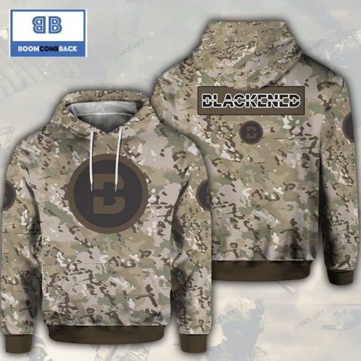 Blackened Camouflage 3D Hoodie