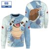 Blastoise Pokemon Anime 3D Christmas Sweatshirt