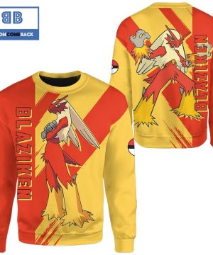 Blaziken Pokemon Anime Christmas 3D Sweatshirt