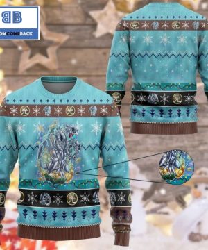 Blue Eyes Toon Ultimate Dragon Yu Gi Oh Anime Custom Imitation Knitted Christmas 3d Sweater