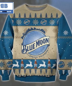 Blue Moon Beer Christmas Pattern 3D Sweater