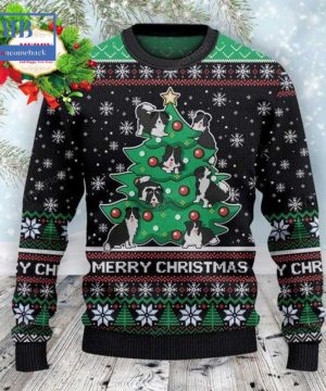 Border Collie Christmas Tree Ugly Christmas Sweater