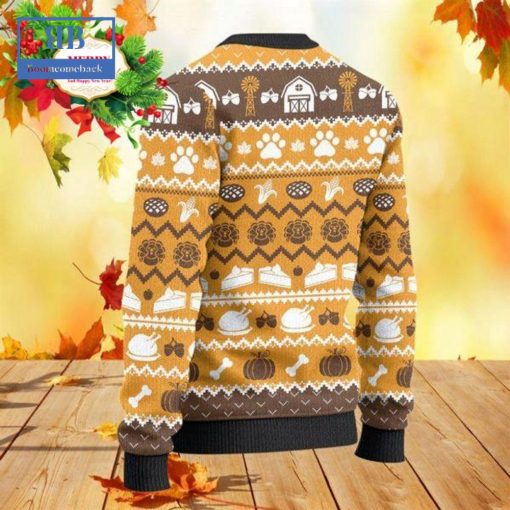 Border Collie Thanksgiving Gift Ugly Christmas Sweater