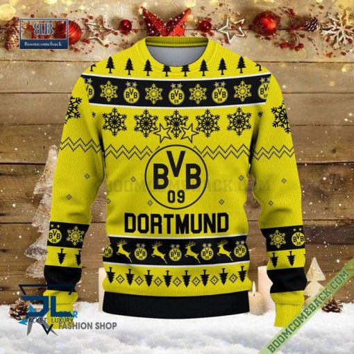 Borussia Dortmund Xmas Sweatshirt Ugly Christmas Sweater