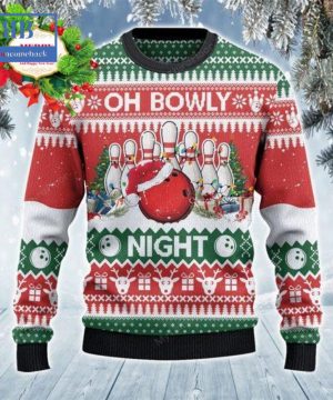 Bowling Oh Bowly Night Ugly Christmas Sweater