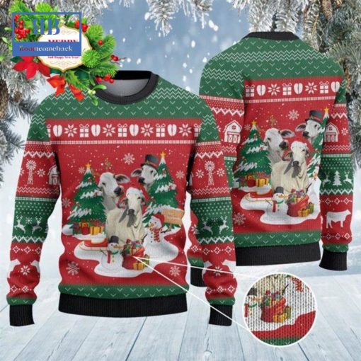 Brahman Christmas Tree Snowman Ugly Christmas Sweater