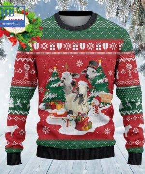 Brahman Christmas Tree Snowman Ugly Christmas Sweater