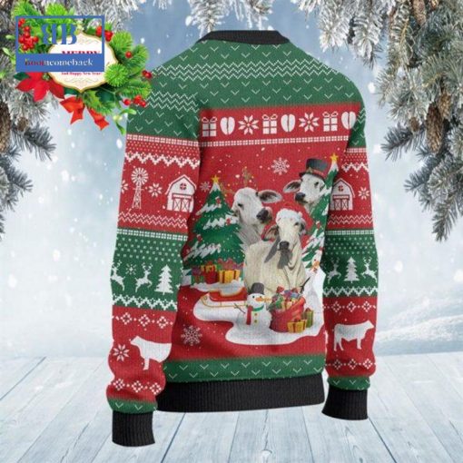 Brahman Christmas Tree Snowman Ugly Christmas Sweater