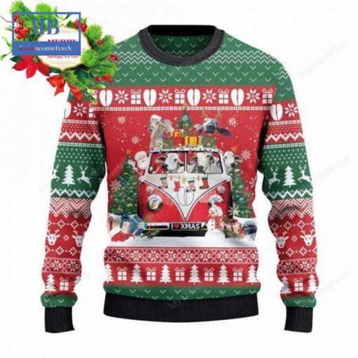 Brahman Christmas Van Ugly Christmas Sweater