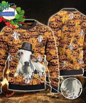 Brahman Halloween Pumpkin Ugly Christmas Sweater