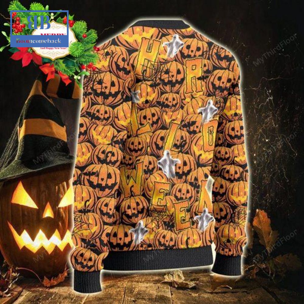 Brahman Halloween Pumpkin Ugly Christmas Sweater Brahman Halloween Pumpkin Ugly Christmas Sweater