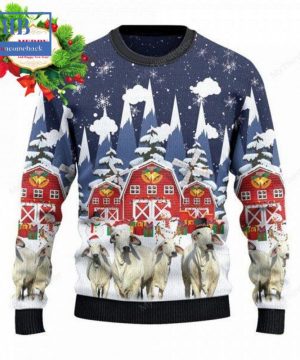 Brahman Snow Farm Ugly Christmas Sweater