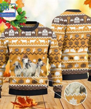 Brahman Thanksgiving Gift Ugly Christmas Sweater