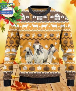 Brahman Thanksgiving Gift Ugly Christmas Sweater