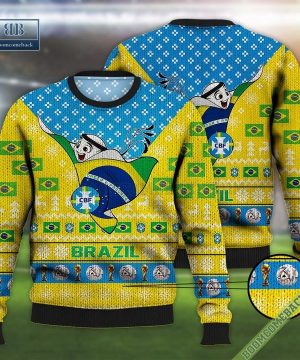 Brazil World Cup 2022 Mascot Ugly Christmas Sweater Hoodie T-Shirt