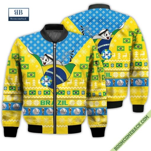 Brazil World Cup 2022 Mascot Ugly Christmas Sweater Hoodie T-Shirt