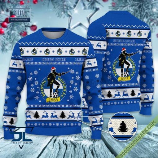 Bristol Rovers FC Trending Ugly Christmas Sweater