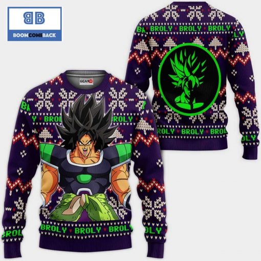 Broly Dragon Ball Anime Ugly Christmas Sweater