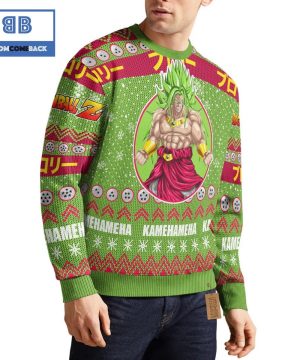 Broly Super Saiyan Dragon Ball Anime Christmas Custom Knitted 3D Sweater