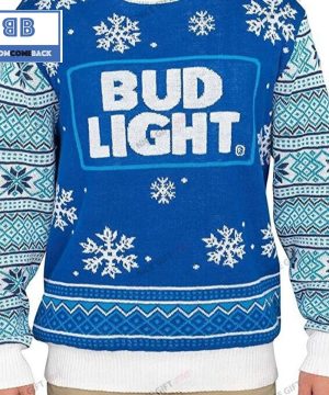 Bud Light Beer Christmas Ugly Sweater