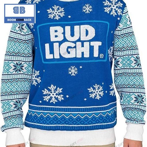 Bud Light Beer Christmas Ugly Sweater