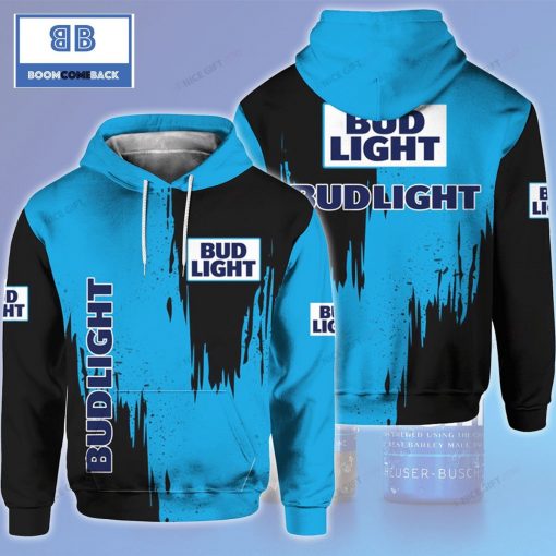 Bud Light Black And Blue 3D Hoodie