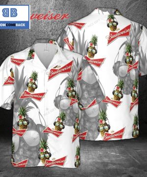 Budweiser Beer Pineapple Hawaiian Shirt