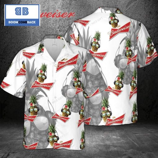 Budweiser Beer Pineapple Hawaiian Shirt