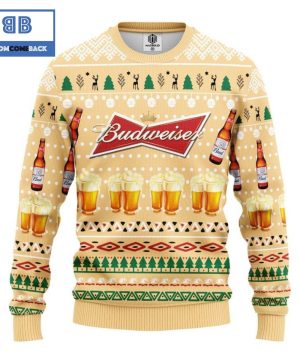 Budweiser Beer Yellow Christmas 3D Sweater